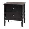 thumbnail image 5 of Baxton Studio Lucera Mid-Century Black Full Size 5-Piece Bobbin Bedroom Set, 5 of 6