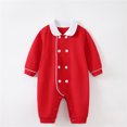 thumbnail image 4 of Vedolay Little Baby Girl Clothes Baby Girls Long Sleeve Bodysuit Cartoon Boys Jumpsuits Red,66, 4 of 5