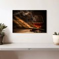 thumbnail image 2 of Elephant Stock Whiskey And Cigar Wall Art - Horizontal Canvas Wall Art - Dining Room Wall Decor - Food And Drink Canvas - Black And Brown Decor - 12" x 8", 2 of 8