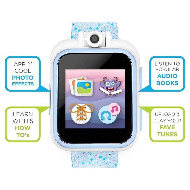 リトルジャマーLive Hour Owner’s Club2Christmas PlayZoom 2 Girls Smartwatch - Blue Glitter - Walmart.com