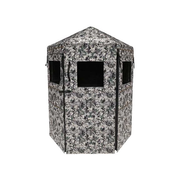 Open Box Hawk Down & Out Scout Hunting Durable Camo Concealing Ground Panel Blind