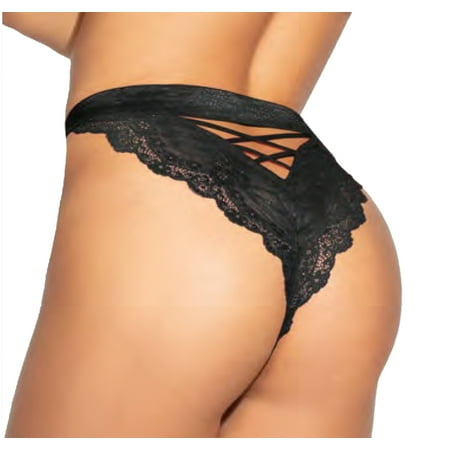 

Lacy Line Sexy Strappy Back Lace High Leg Cheeky Panties