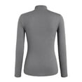thumbnail image 5 of EDFBUYKRS Plus Size Blouses for Women V Neck Curved Hems Tunic Tops Casual Long Sleeve Botton Fall Shirts M, 5 of 5