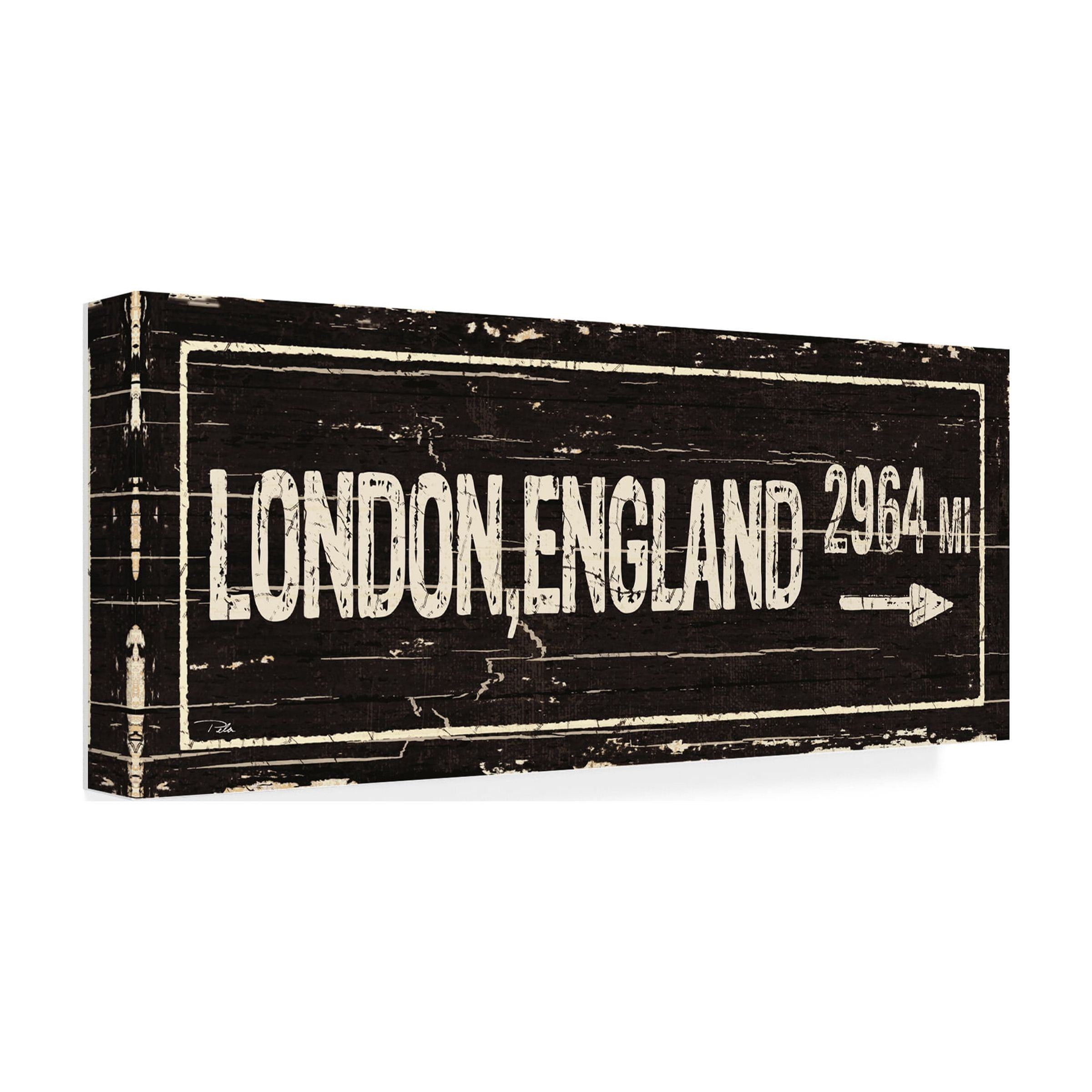 Trademark Fine Art 'Destination Signs IV' Canvas Art by Pela Studio