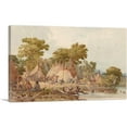 thumbnail image 1 of ARTCANVAS Dacotah Encampment Canvas Art Print by Seth Eastman - Size: 40" x 26" (0.75" Deep), 1 of 9