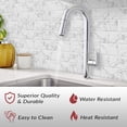 thumbnail image 2 of Dcor WOW 41007  Peel & Stick Backsplash, (8) 12x12-inch Sheet Covers 8 Sq Ft, White Grey Marble Subway Back Splash Tile, 2 of 7