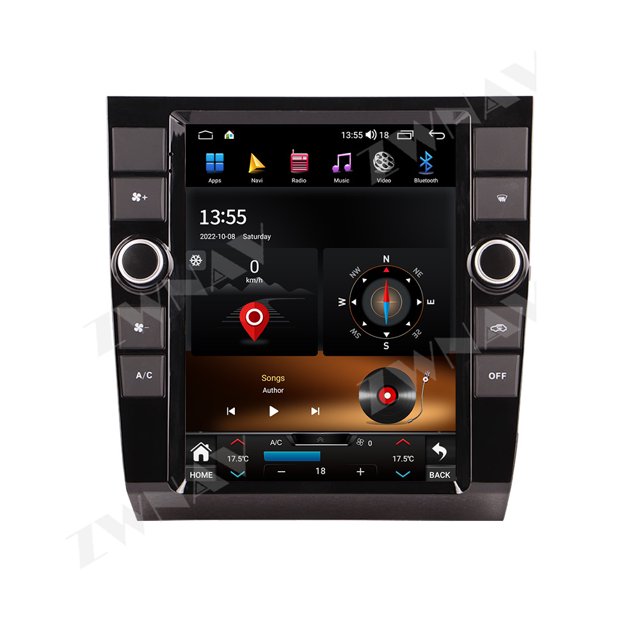 ZWNAV 10.4 inch Android 13 Tesla Style For Audi A4 2002-2008 Car GPS Navigation Carplay Auto Radio Stereo Multimedia Player Head Unit