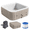 Coffee Square 4 Person, variant on Outdoor Inflatable Hot Tub for 6 to 8 Person Polygon - 77"L Portable Hottub Spa with Pool Heater, Blow Up Spa Bathtub with 130 Soothing Bubble Air Jets, Cover, 2 Filter, 240 Gallon