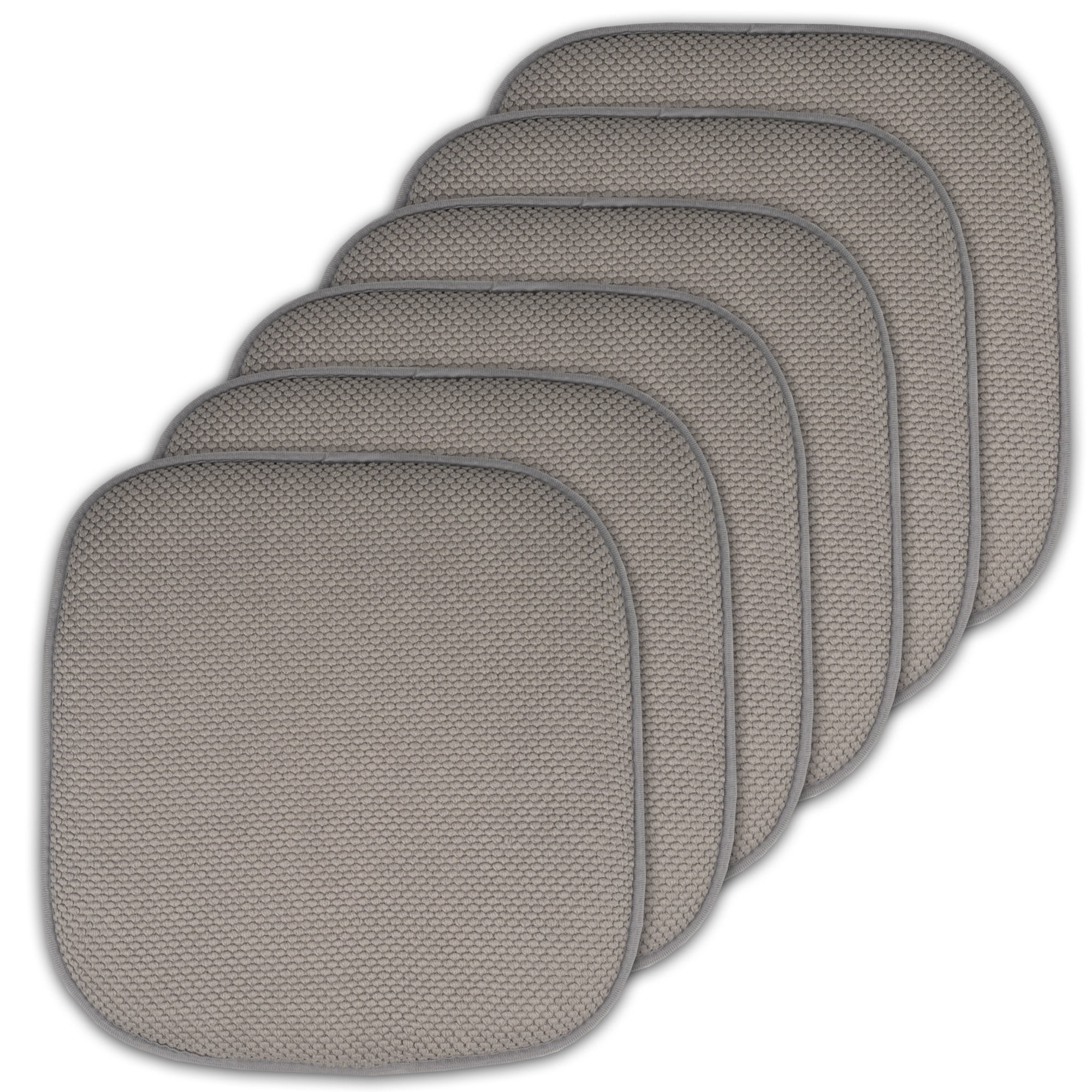 Memory Foam NonSlip Back 16" x 16" Chair Cushion Pad 2, 4, 6