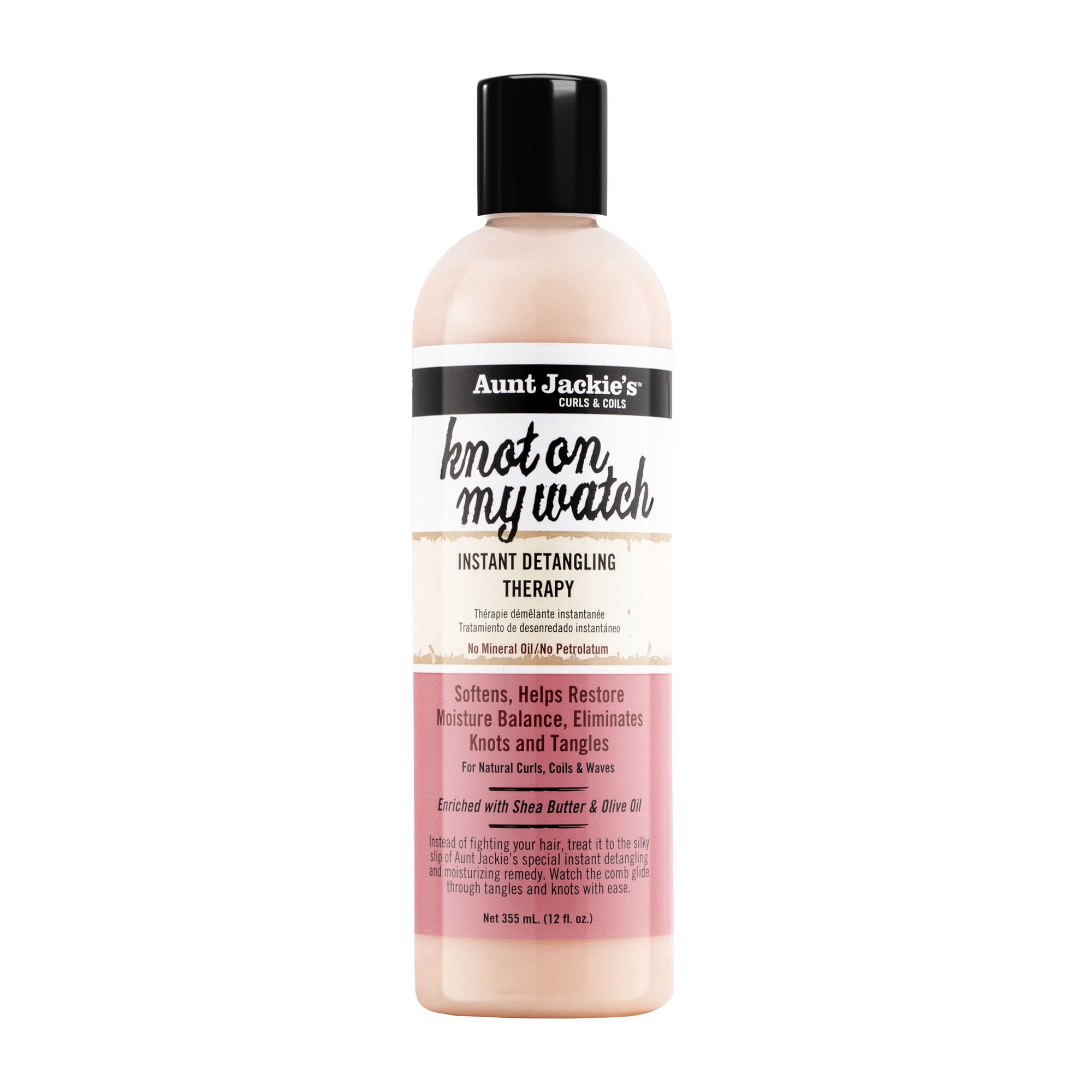 Aunt Jackie's Knot On My Watch Instant Detangling Therapy, 12 oz., All Hair Type
