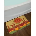 thumbnail image 2 of Cactus Bath Mat, Print Cartoon like Cactus Design with Oriental Tribal Effects Ethnic Art Image Print, Non-Slip Plush Mat Bathroom Kitchen Laundry Room Decor, 29.5 X 17.5 Inches, Multicolor, Ambesonne, 2 of 2