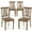 Light Brown, variant on AFO Wood Dining Chairs Set of 2 with Curved Backrest for Kitchen and Dining Room,Light Brown