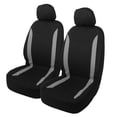 thumbnail image 1 of 4uds Funda Universal para Asiento de Coche Unique Bargains Gris Negro, 1 of 8