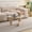 clear, brown, walnut, variant on Sumdeal Brown Triangular Glass Coffee Table with Wood Base, 43.3 x 29.5 x 15.7 in