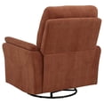thumbnail image 5 of Adler Upholstered Power Swivel Glider Recliner Rust, 5 of 10