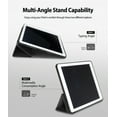 thumbnail image 3 of Ringke Smart Cover Clear Slim Stand Case Compatible for iPad Pro 2017 (10.5") Multi-Angle Tablet Stand with Clear PC Back and TPU Bumpers - Black, 3 of 6