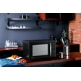 Toshiba 1.0 Cu ft MultiFunction 6 in 1 Microwave Black Stainless Steel