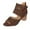Brown, variant on Anuirheih Womens Chunky High Heel Hollow Fish Mouth Sandals Back Zipper Comfort Cutout Open Toe Non-slip Sandals for Beach Dressy Party Dress(Brown)