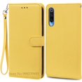 thumbnail image 1 of Mi 9 Lite Case Leather Flip Cover for Xiaomi Mi 9 Case Mi 9 Lite / Mi 9 SE Phone Case For Xiaomi Mi9 se Mi 9se 9lite Cover Funda Yellow-Strap For Mi 9, 1 of 6