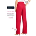 thumbnail image 2 of Roaman's Women's Plus Size Wide Leg Bend Over Pant, 2 of 6
