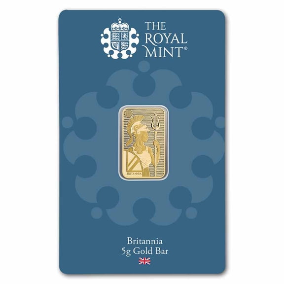 5 gram Gold Bar - The Royal Mint Britannia (New Assay)