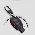 thumbnail image 4 of SUTENGDA Car Remote Key Case Bag Fob Holder Leather Cover Chain Easy to Press For Benz, 4 of 7