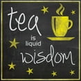 thumbnail image 3 of Gibbons, Lauren 12x12 Black Modern Framed Museum Art Print Titled - Yellow Tea Wisdom, 3 of 5