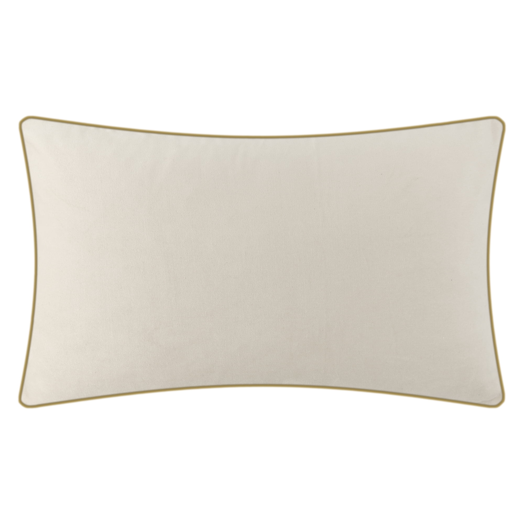JWH Gold Foil Print Pure Cotton Leopard Throw Pillow Covers Cream 12x20inch for Modern Glam Living Room Bedroom Decoration