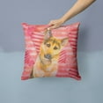thumbnail image 2 of Carolines Treasures BB9798PW1414 German Shepherd 2 Love Fabric Decorative Pillow  14Hx14W multicolor, 2 of 4