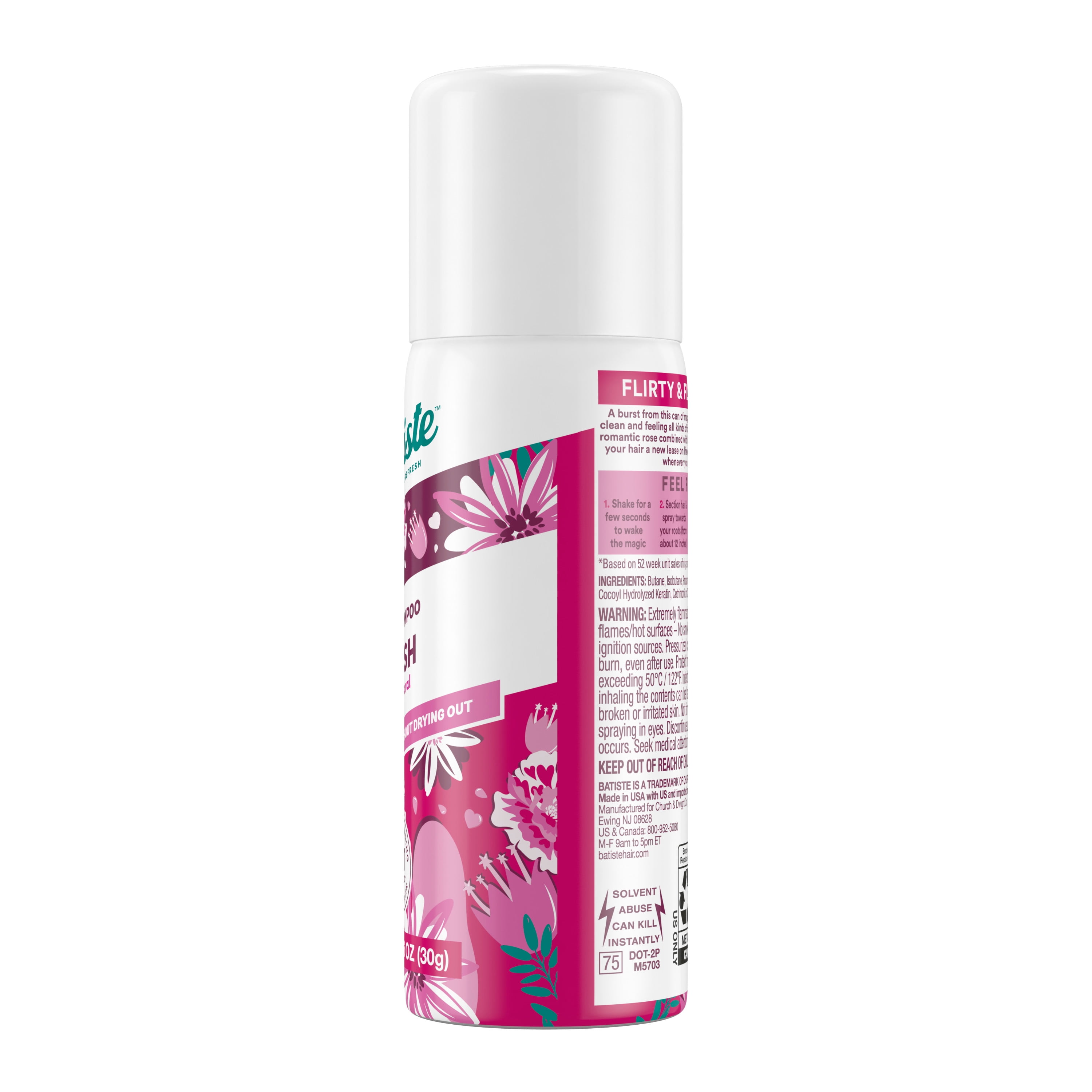 Dry Shampoo, Blush Fragrance, Mini 1.06 OZ.- Vary -