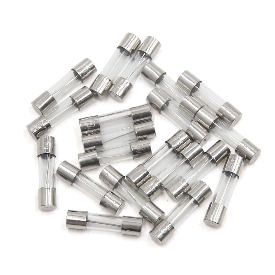 Universal 20Pcs 5 x 20mm 15A Fast Blow Type Glass Tube Fuse for Car