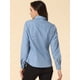 thumbnail image 4 of Blusa de Lunares Allegra K Floral Azul Claro L, 4 of 5