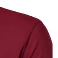 thumbnail image 4 of Qwertyu Men's Polo Shirts Cotton Short Sleeve Collared Golf Shirts Casual Fashion Basic Tee Shirts Wine L, 4 of 7