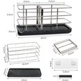thumbnail image 2 of Portaesponjas de acero inoxidable 304. Los carritos para fregadero son muy elegantes y prácticos para ahorrar espacio en casa. El portaesponjas de cocina tiene un..., 2 of 5