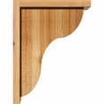 thumbnail image 3 of 6"W x 12"D x 16"H Carmel Rough Sawn Corbel w/Backplate, Western Red Cedar, 3 of 9