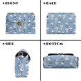 thumbnail image 7 of TSOVTHRID Cute Snowman Blue Print Crossbody Purses for Women Trendy, Christmas Crossbody Bags, Waterproof Leather Shoulder Handbags with Metal Buckle, 7 of 7