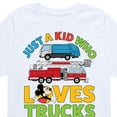 thumbnail image 3 of Disney - Mickey & Friends - Just A Kid Who Loves Trucks - Youth Short Sleeve Graphic T-Shirt, 3 of 5