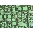 thumbnail image 1 of Ahgly Company Machine Washable Indoor Rectangle Transitional Medium Forest Green Area Rugs, 7' x 10', 1 of 7