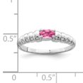 thumbnail image 2 of Primal Gold 14 Karat White Gold 5x3mm Oval Pink Tourmaline Ring, 2 of 4