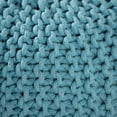 thumbnail image 6 of GDF Studio Poona Indoor Bohemian Handcrafted Modern Cotton Pouf, Aqua, 6 of 7