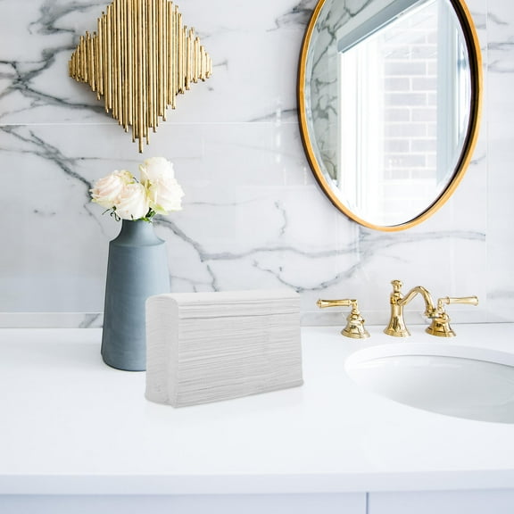 HIAKDOFT White Wood Pulp Napkins 140Pcs for Everyday Use in Bathrooms and Kitchens Absorbent Soft