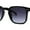 Matte Black - Smoke, variant on Mens Classic Hipster Keyhole Rectangle Horn Rim Plastic Sunglasses Black Tortoise Green