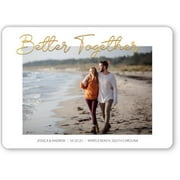 5x7 Premium Gold Foil Stamped Round Photo Card Stock 120 lb. - Tier 2