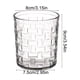 thumbnail image 3 of CaiYueKe Clear Plastic Cups Wide Mouth Thickened Drinking Glasses for Toothbrush Whiskey Cocktail Bar Rattan Weave Design Home Kitchen Bathroom Decor, 3 of 7