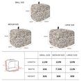 thumbnail image 5 of Toaster Cover 2 Slice, Farmhouse Brown Dustproof Bakeware Oven Protector with Top Hook, Vintage Flower Leaf Botanical Plant Waterproof Small Kitchen Appliance Toasters Dust Cover, 11"x6"x8", 5 of 7