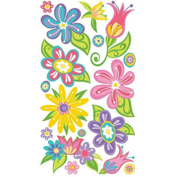 Sticko Stickers-Small Fanciful Flowers