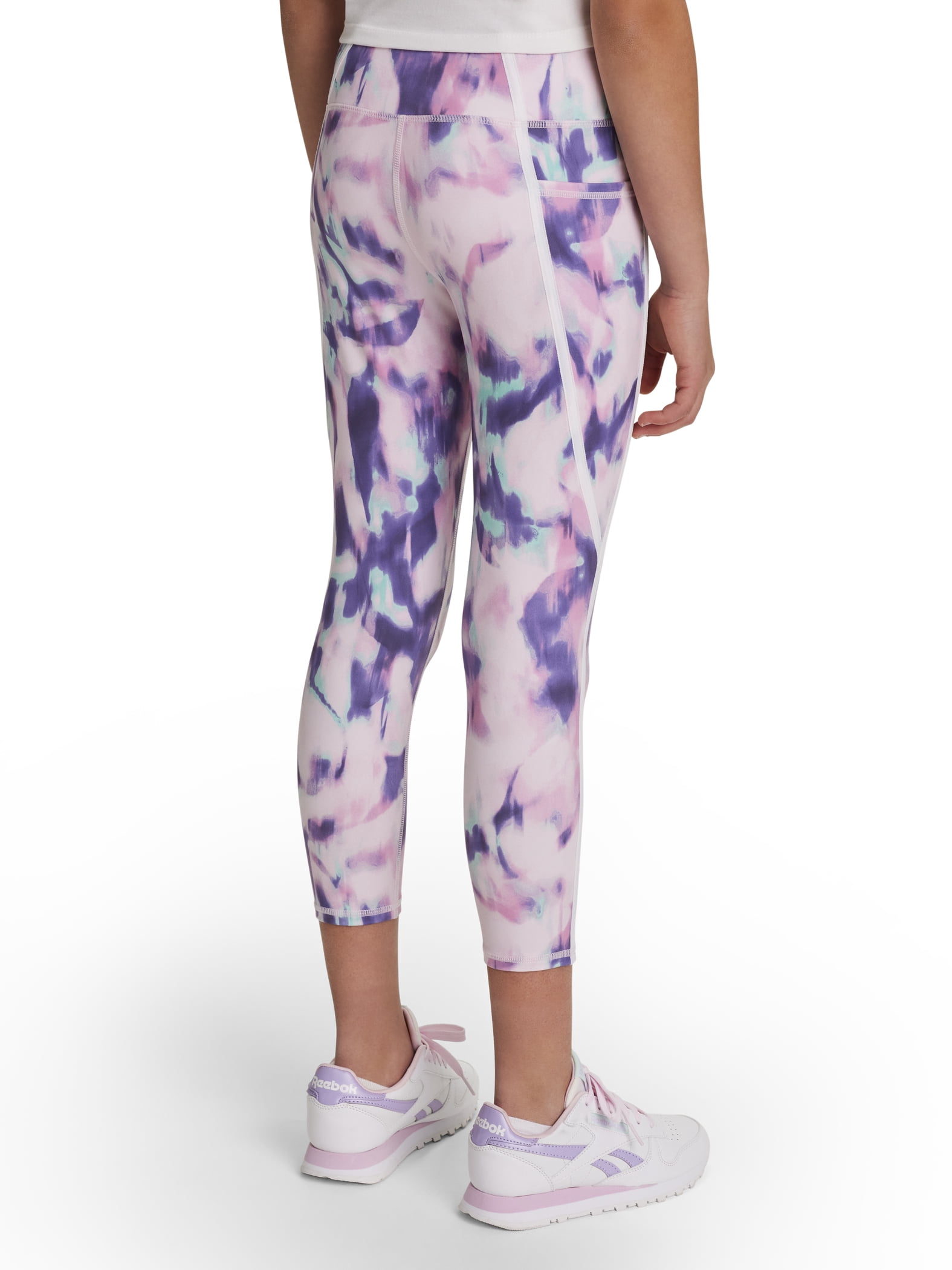 Reebok Girl's Performance Printed Cascade Leggings, Sizes 4-18
