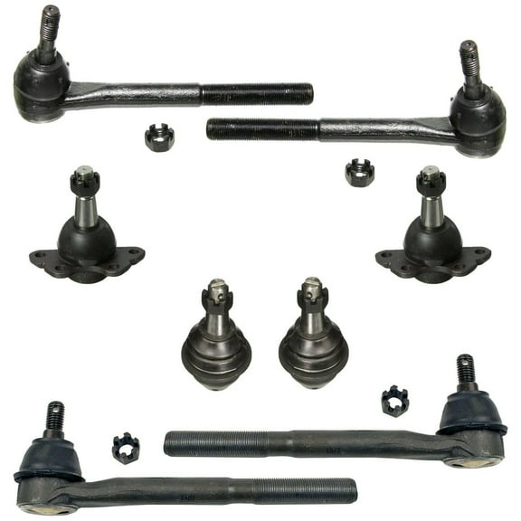 8 Piece Kit Upper & Lower Ball Joints   Inner & Outer Tie Rod Ends Fits select: 1996-2000 CHEVROLET TAHOE, 1996-1999 CHEVROLET SUBURBAN