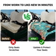 thumbnail image 4 of Golf Cart Seat Covers for 2 Seater,Brown Sea Turtle Coastal Microfiber Cart Seat Towel Blanket,Teal Summer Beach Coral Nautical Absorbent NonSlip Bench Seats Protector for Golf Course 51"x31", 4 of 9