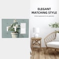 thumbnail image 5 of Hand Drawing Flowers Switch Cover Decorative Wall Plate 3-Gang 2-Toggle 1-Decor Standard Size, 5 of 5